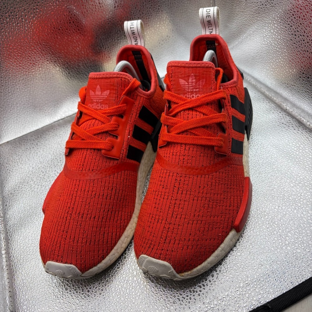 Size 9 Adidas NMD_R1 Core Red Black Mens Lace-Up Comfort Running Shoes‎ BB2885 - Picture 5 of 9